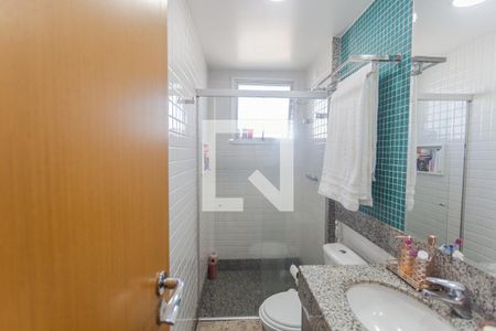 Banheiro da Suíte de apartamento à venda com 3 quartos, 79m² em Lourdes, Belo Horizonte