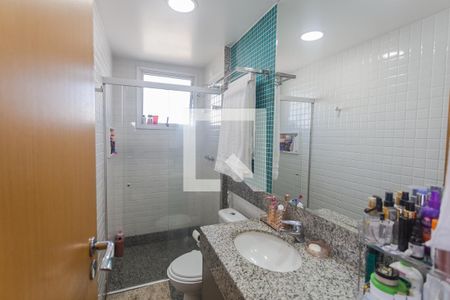 Banheiro da Suíte de apartamento à venda com 3 quartos, 79m² em Lourdes, Belo Horizonte