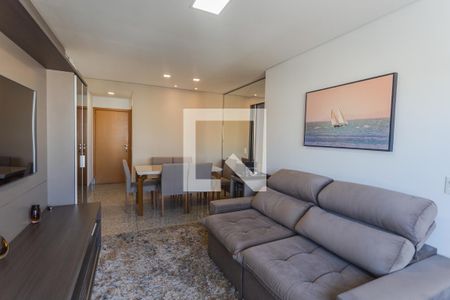 Sala de apartamento à venda com 3 quartos, 79m² em Lourdes, Belo Horizonte