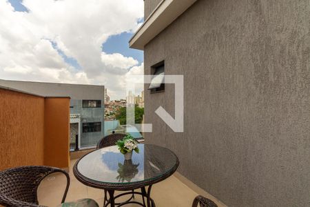 Varanda da Sala de apartamento à venda com 2 quartos, 45m² em Jardim Textil, São Paulo