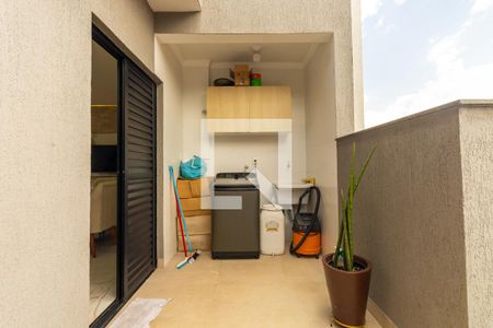 Varanda da Sala de apartamento à venda com 2 quartos, 45m² em Jardim Textil, São Paulo