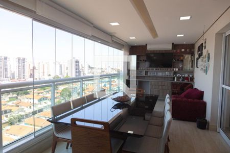 Varanda da Sala de apartamento à venda com 3 quartos, 168m² em Jardim Santa Mena, Guarulhos