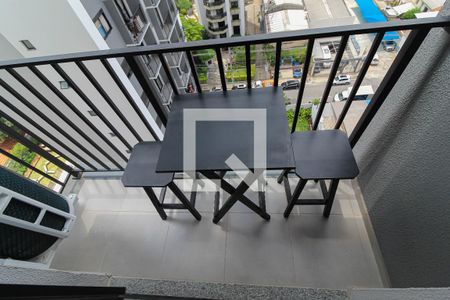 Varanda  de apartamento para alugar com 1 quarto, 28m² em Vila Olímpia, São Paulo