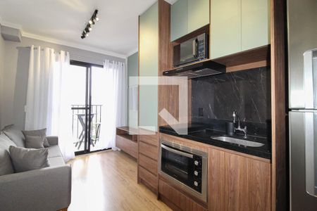 Sala/Cozinha de apartamento para alugar com 1 quarto, 28m² em Vila Olímpia, São Paulo