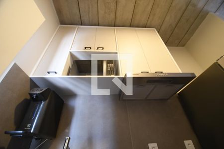 Cozinha - Armários de kitnet/studio para alugar com 1 quarto, 17m² em Cidade Universitária, Campinas