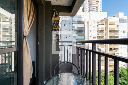 Varanda Sala de apartamento para alugar com 1 quarto, 29m² em Jardim Prudência, São Paulo