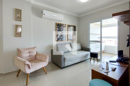 Sala de apartamento para alugar com 2 quartos, 70m² em Boqueirão, Praia Grande