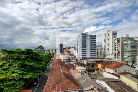 Vista da Sala de apartamento para alugar com 1 quarto, 62m² em Canto do Forte, Praia Grande