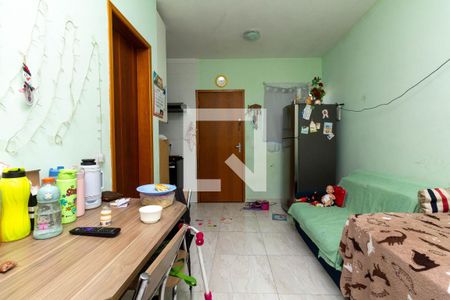 Sala e Cozinha de apartamento para alugar com 1 quarto, 38m² em Vila Antonina, São Paulo