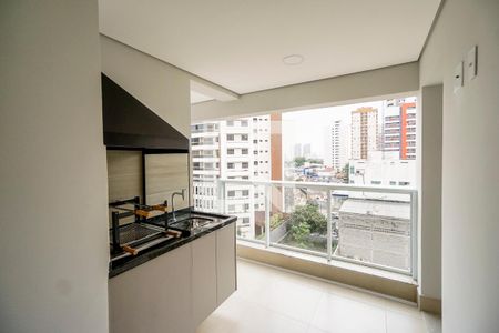 Varanda Sala e cozinha de apartamento para alugar com 1 quarto, 53m² em Vila Azevedo, São Paulo