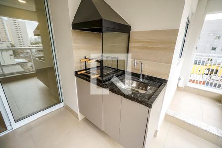 Varanda Sala e cozinha de apartamento para alugar com 1 quarto, 53m² em Vila Azevedo, São Paulo