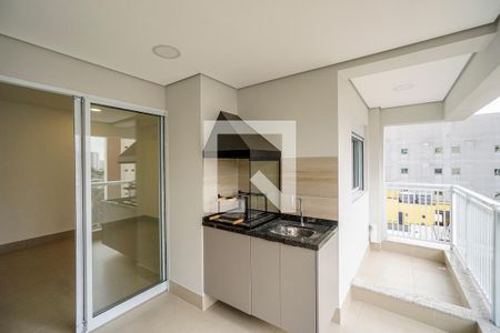 Varanda Sala e cozinha de apartamento para alugar com 1 quarto, 53m² em Vila Azevedo, São Paulo