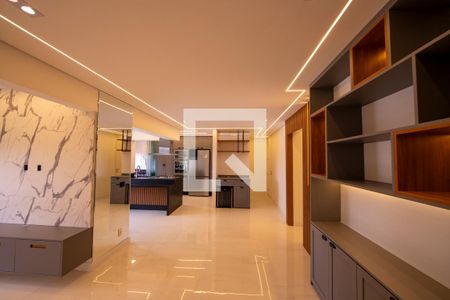 Sala/Cozinha - Conjugada de apartamento para alugar com 3 quartos, 120m² em Empresarial 18 do Forte, Barueri