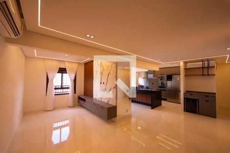 Sala/Cozinha - Conjugada de apartamento para alugar com 3 quartos, 120m² em Empresarial 18 do Forte, Barueri