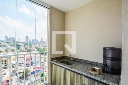 Varanda da Sala de apartamento à venda com 3 quartos, 72m² em Vila Helena, Santo André