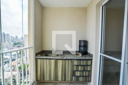 Varanda da Sala de apartamento à venda com 3 quartos, 72m² em Vila Helena, Santo André