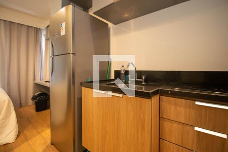 Cozinha de apartamento à venda com 1 quarto, 19m² em Santo Amaro, São Paulo