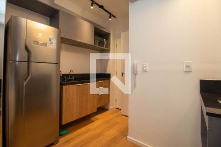 Cozinha de apartamento à venda com 1 quarto, 19m² em Santo Amaro, São Paulo