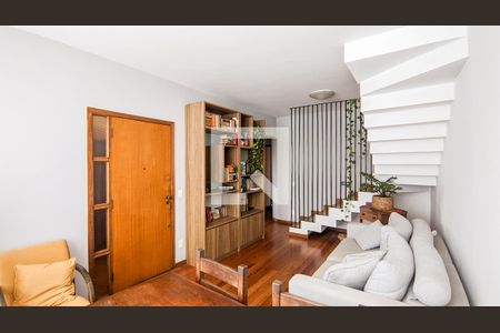 Sala de apartamento à venda com 4 quartos, 180m² em São Pedro, Belo Horizonte