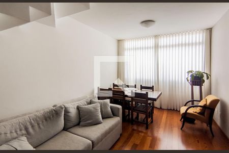 Sala de apartamento à venda com 4 quartos, 180m² em São Pedro, Belo Horizonte