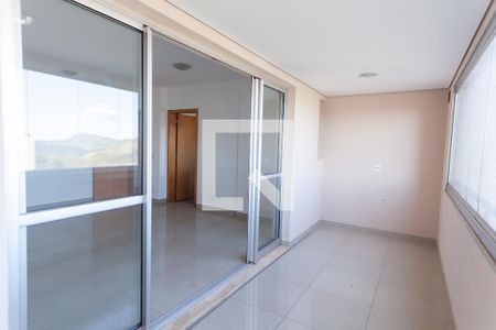 Varanda da Sala de apartamento para alugar com 3 quartos, 103m² em Vale do Sereno, Nova Lima