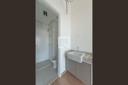 Banheiro de kitnet/studio à venda com 1 quarto, 22m² em Jardim das Acacias, São Paulo