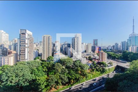 Vista da Varanda de apartamento à venda com 1 quarto, 24m² em Paraíso, São Paulo