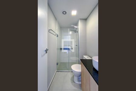 Banheiro de kitnet/studio para alugar com 1 quarto, 27m² em Vila Mariana, São Paulo