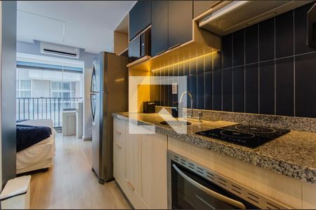 Cozinha de kitnet/studio para alugar com 1 quarto, 22m² em Vila Mariana, São Paulo