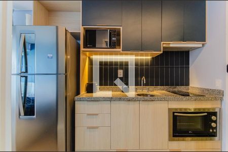 Cozinha de kitnet/studio para alugar com 1 quarto, 22m² em Vila Mariana, São Paulo