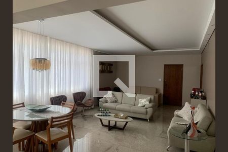 Salas Estar, TV, reunião e de jantar de apartamento à venda com 4 quartos, 227m² em Santo Agostinho, Belo Horizonte