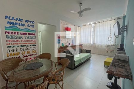 Sala de apartamento para alugar com 1 quarto, 69m² em Aparecida, Santos