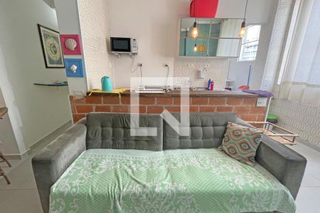 Sala de apartamento para alugar com 1 quarto, 69m² em Aparecida, Santos