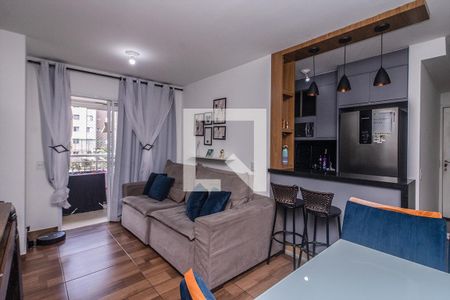 sala_2 de apartamento à venda com 3 quartos, 64m² em Vila Caraguata, São Paulo