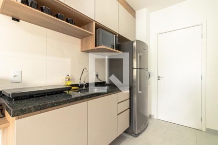 Cozinha de kitnet/studio para alugar com 1 quarto, 25m² em Vila Olímpia, São Paulo