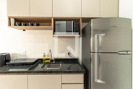 Cozinha de kitnet/studio para alugar com 1 quarto, 25m² em Vila Olímpia, São Paulo