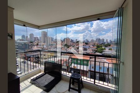 Varanda da Sala de apartamento à venda com 2 quartos, 68m² em Vila Brasilio Machado, São Paulo