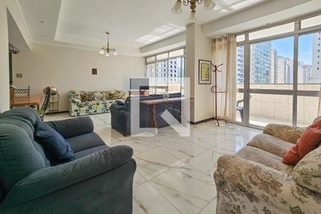 Sala de apartamento para alugar com 4 quartos, 146m² em Centro, Guarujá