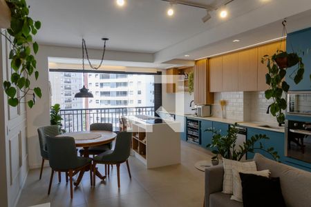 Sala/ cozinha de apartamento à venda com 2 quartos, 89m² em Alphaville Empresarial, Barueri