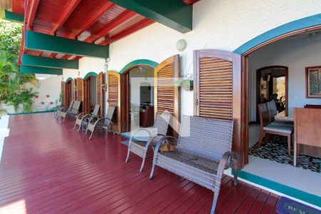 Varanda da Sala de casa de condomínio para alugar com 4 quartos, 657m² em Barra da Tijuca, Rio de Janeiro