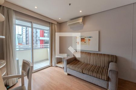 Sala de apartamento para alugar com 1 quarto, 40m² em Bela Vista, São Paulo