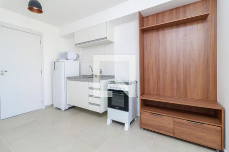 Sala - Cozinha de apartamento para alugar com 2 quartos, 37m² em Jardim Caravelas, São Paulo