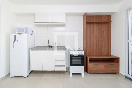 Sala - Cozinha de apartamento para alugar com 2 quartos, 37m² em Jardim Caravelas, São Paulo