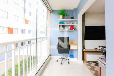 Varanda sala de apartamento à venda com 2 quartos, 55m² em Vila Gomes, São Paulo