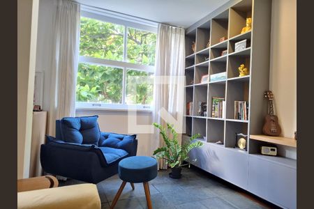 Detalhe Sala de apartamento à venda com 2 quartos, 92m² em Ipanema, Rio de Janeiro