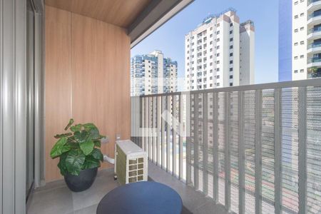 Varanda de kitnet/studio para alugar com 1 quarto, 26m² em Vila Regente Feijó, São Paulo