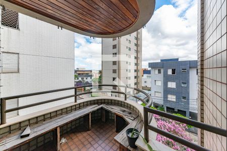 Varanda da Sala de apartamento à venda com 3 quartos, 110m² em Buritis, Belo Horizonte