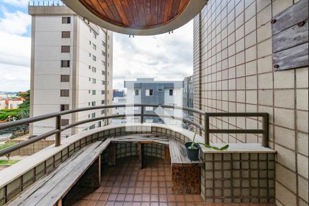 Varanda da Sala de apartamento à venda com 3 quartos, 110m² em Buritis, Belo Horizonte