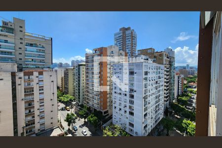 Vista da Sala de apartamento para alugar com 2 quartos, 131m² em Gonzaga, Santos