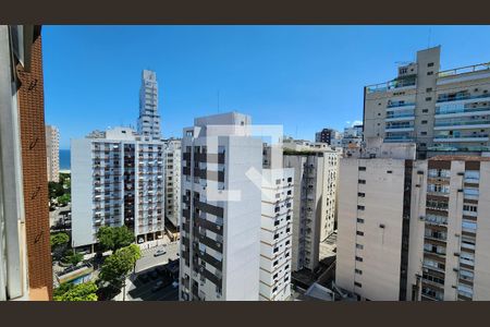 Vista da Sala de apartamento para alugar com 2 quartos, 131m² em Gonzaga, Santos